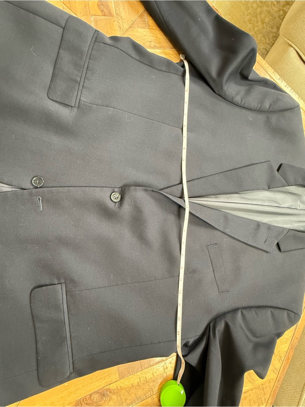 Michael Kors Men's Navy Two-Piece Suit Jacket 50L & Trousers 44x34 - Picture 2 of 5